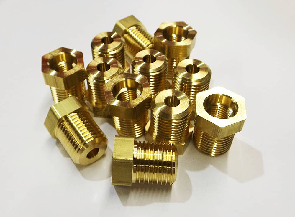 High Volume CNC Swiss Turned Brass Oil Gas Retainers