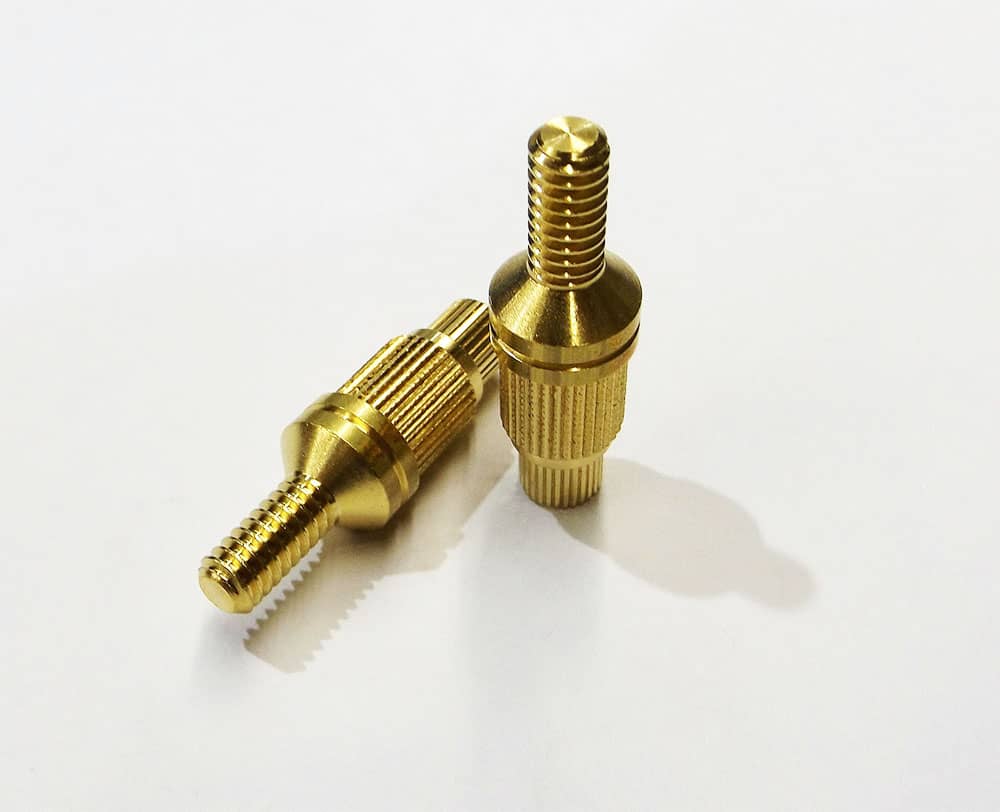 Precision CNC Machined Brass Pulley Shaft