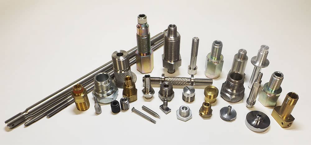 Precision CNC Production Machined Thread Feature Assortment