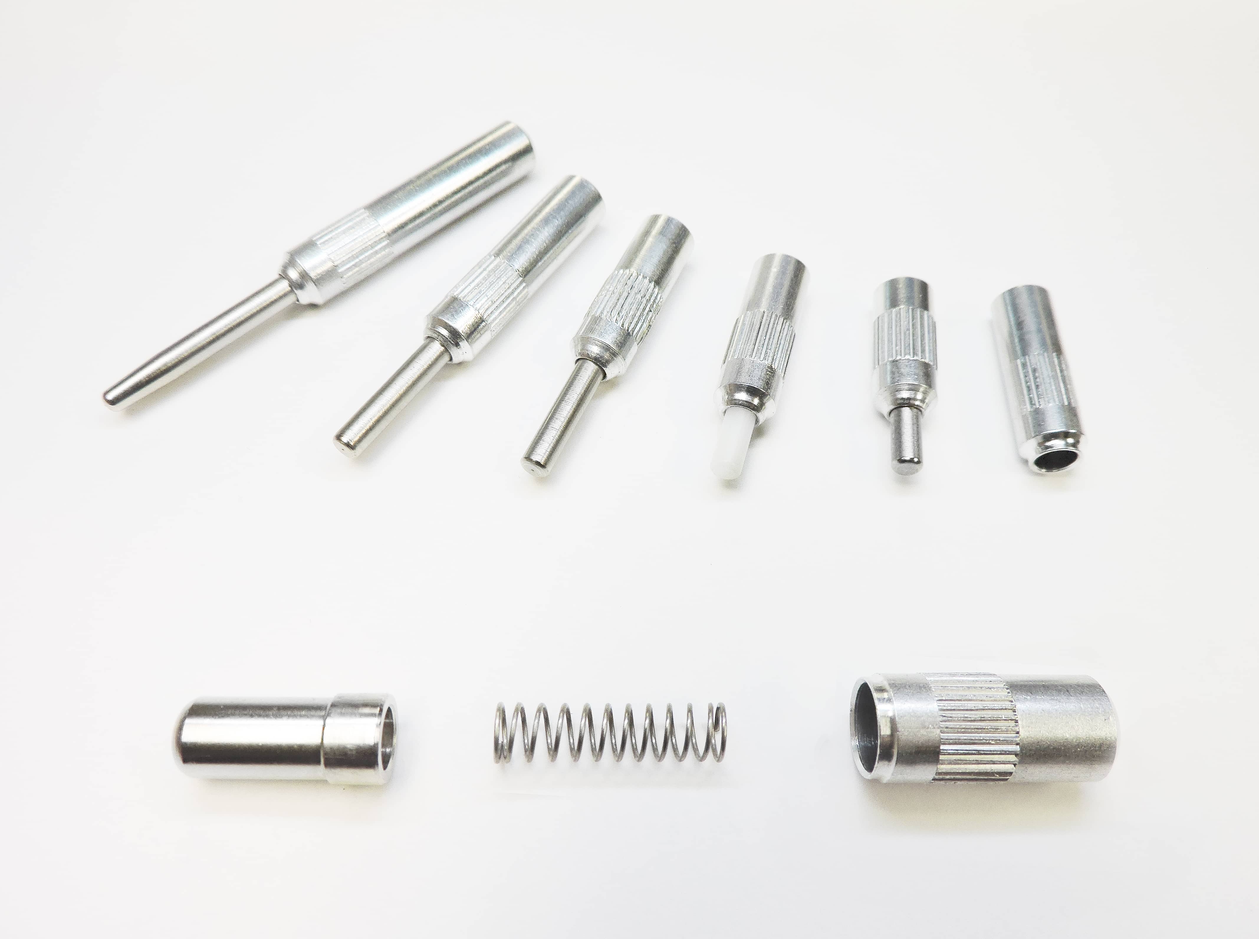 Precision CNC Swiss Machined Aluminum Retractable Pin Assembly