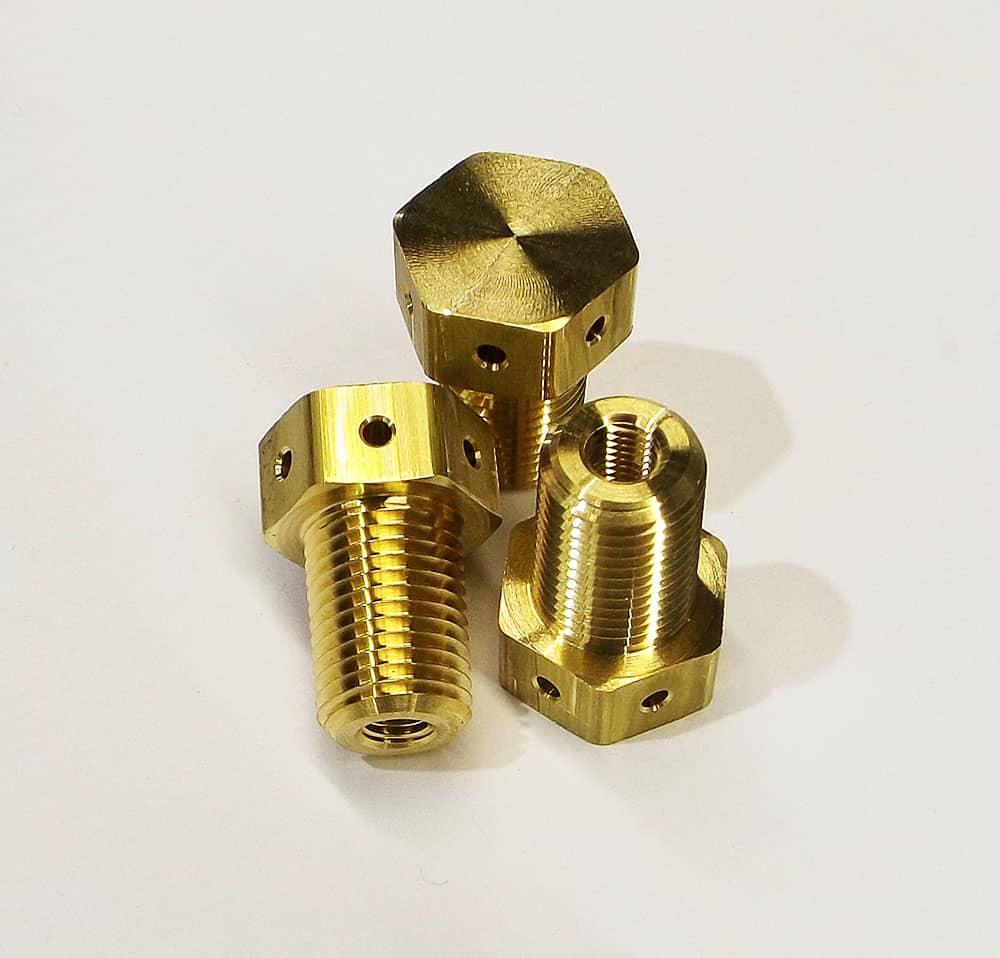 Precision CNC Swiss Turned Brass Oil Gas Fitting