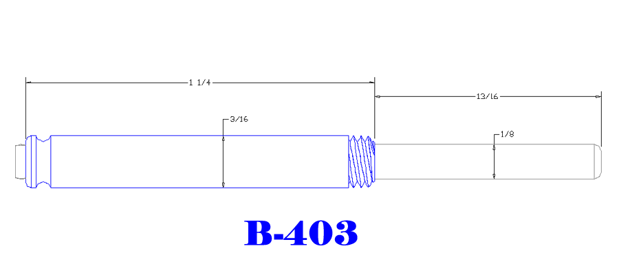 Precision CNC Machined Jace Retractable Brass Thru Pin B403 Print