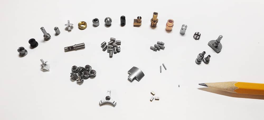 Precision Miniature CNC Swiss Micromachined Part Assortment