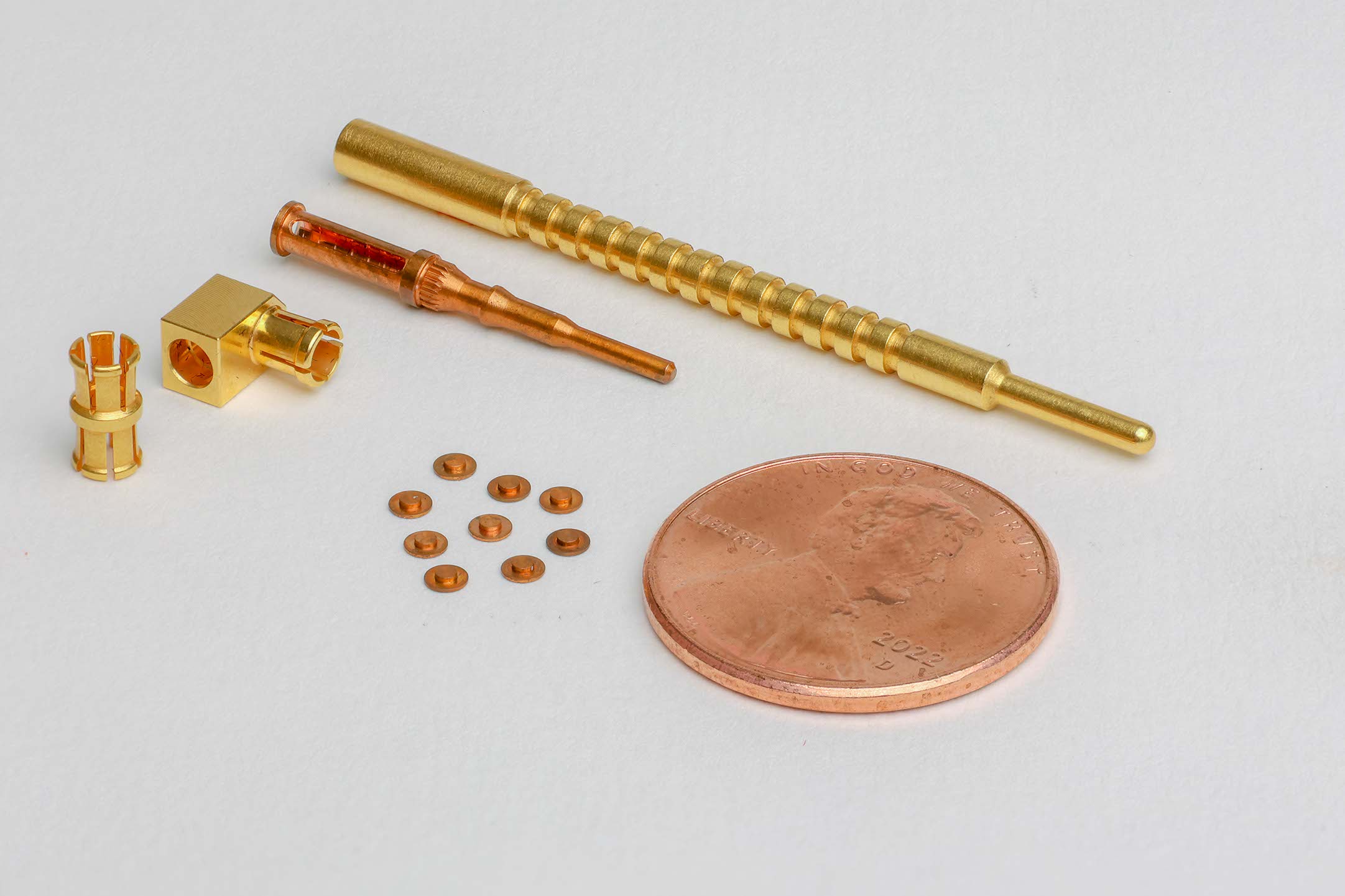 Precision CNC Micro Machined Miniature Tellurium Copper TeCu 145 Components