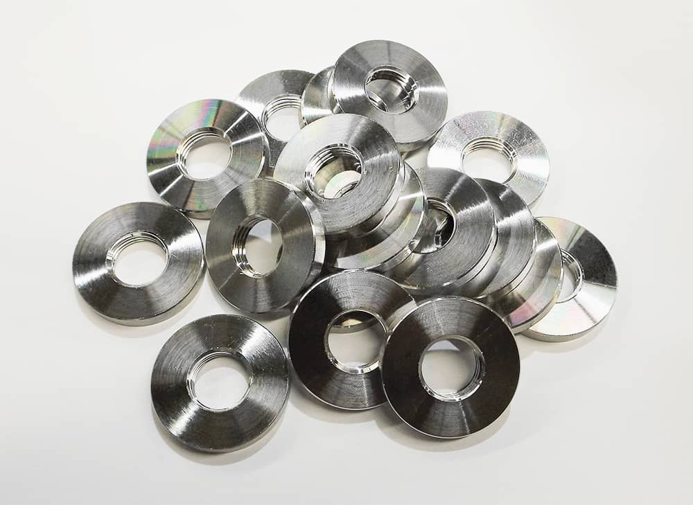 High Volume Precision CNC Machined Stainless Steel 316 Washers