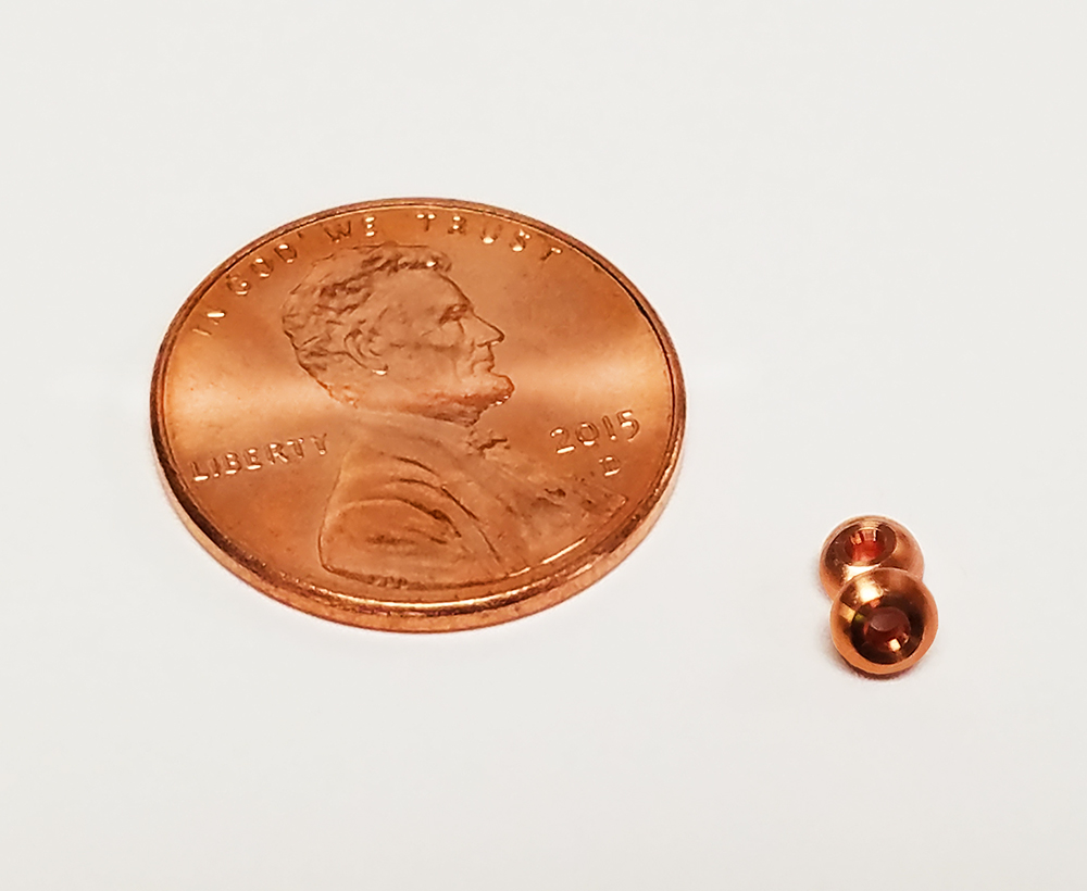 Precision CNC Micro Machined Miniature Copper C110 Parts Penny
