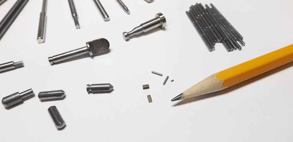 Precision CNC Micro Machined Miniature Pin Product Assortment
