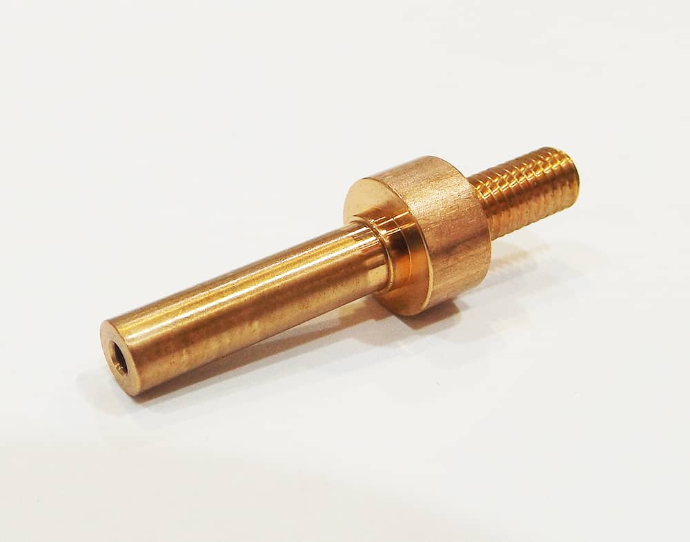 Precision CNC Micro Machined Miniature Tellurium Copper TeCu 175 Part Single