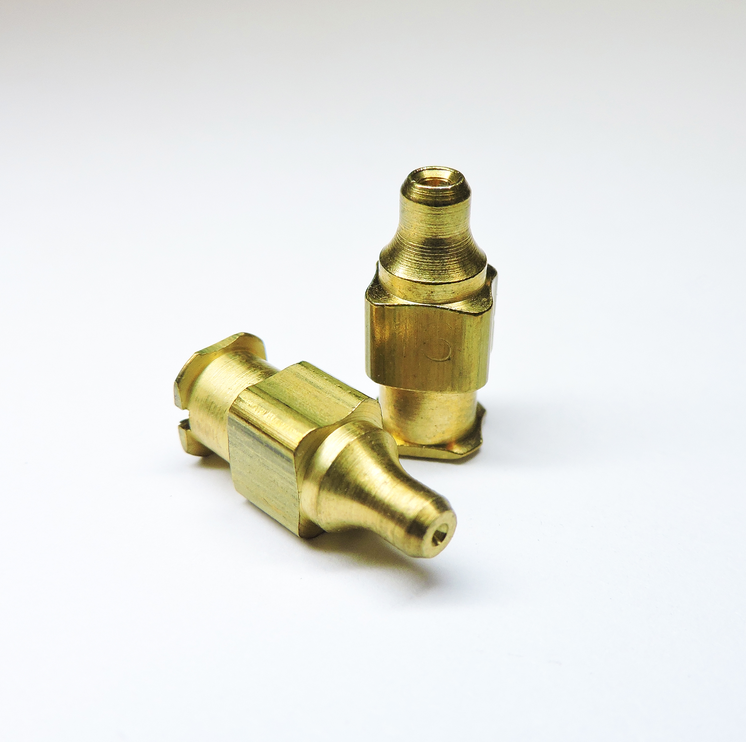 Precision Screw Machined Brass Medical Luer Hubs